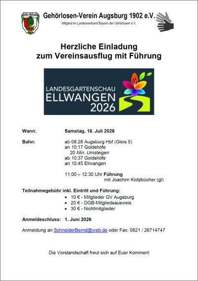 2026 07 18 Vereinsausflug Ellwangen